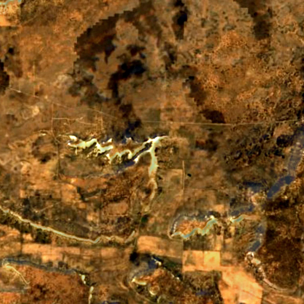 El Morro National Monument seen from above (Sentinel-2)