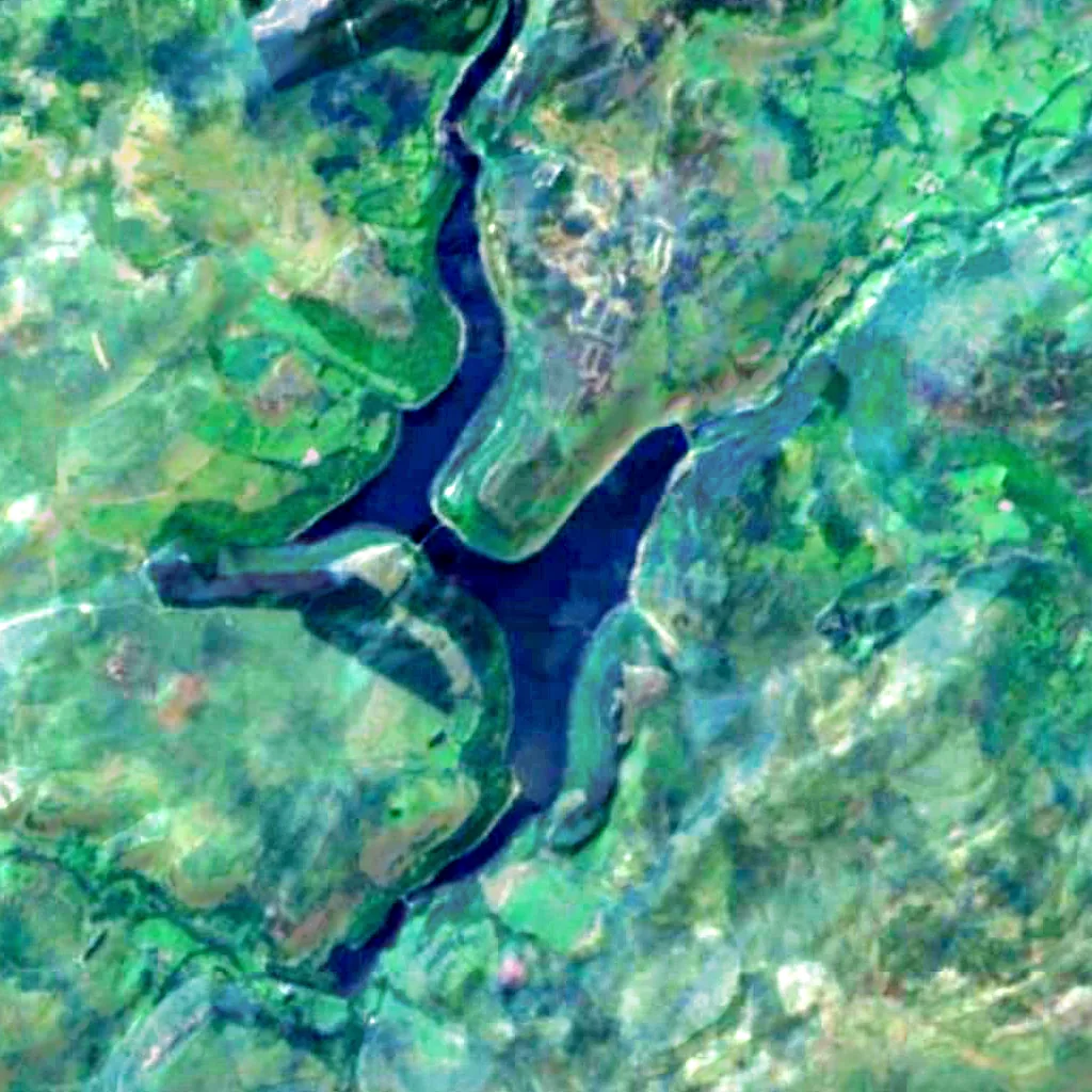 Elan Valley seen from above (Sentinel-2)