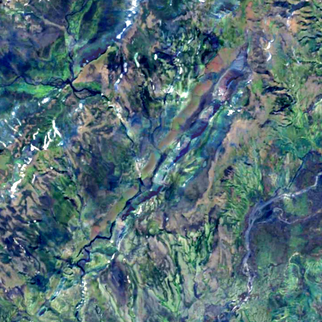Eldgjá seen from above (Sentinel-2)
