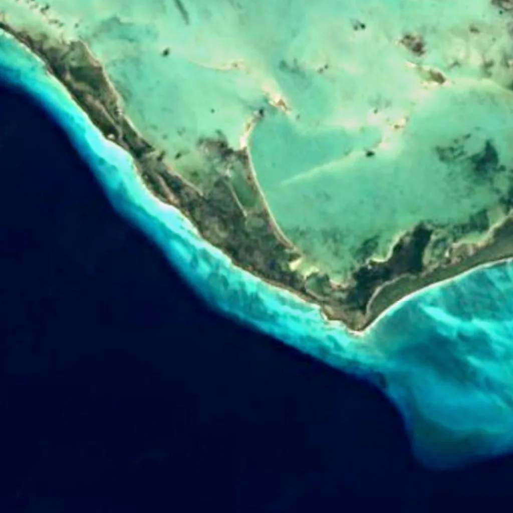 Ernst Thälmann Island seen from above (Sentinel-2)