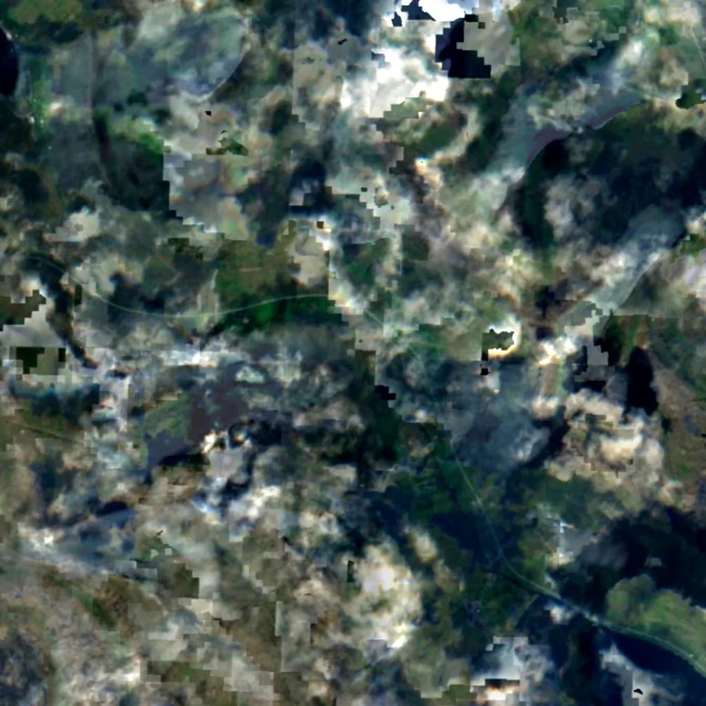 Eysturoy seen from above (Sentinel-2)