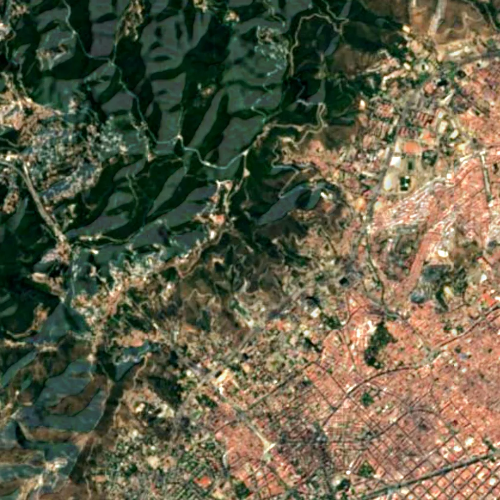 Fabra Observatory seen from above (Sentinel-2)
