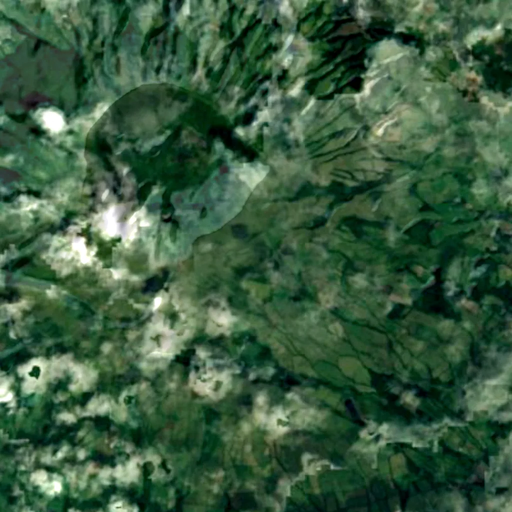 Faial Island seen from above (Sentinel-2)