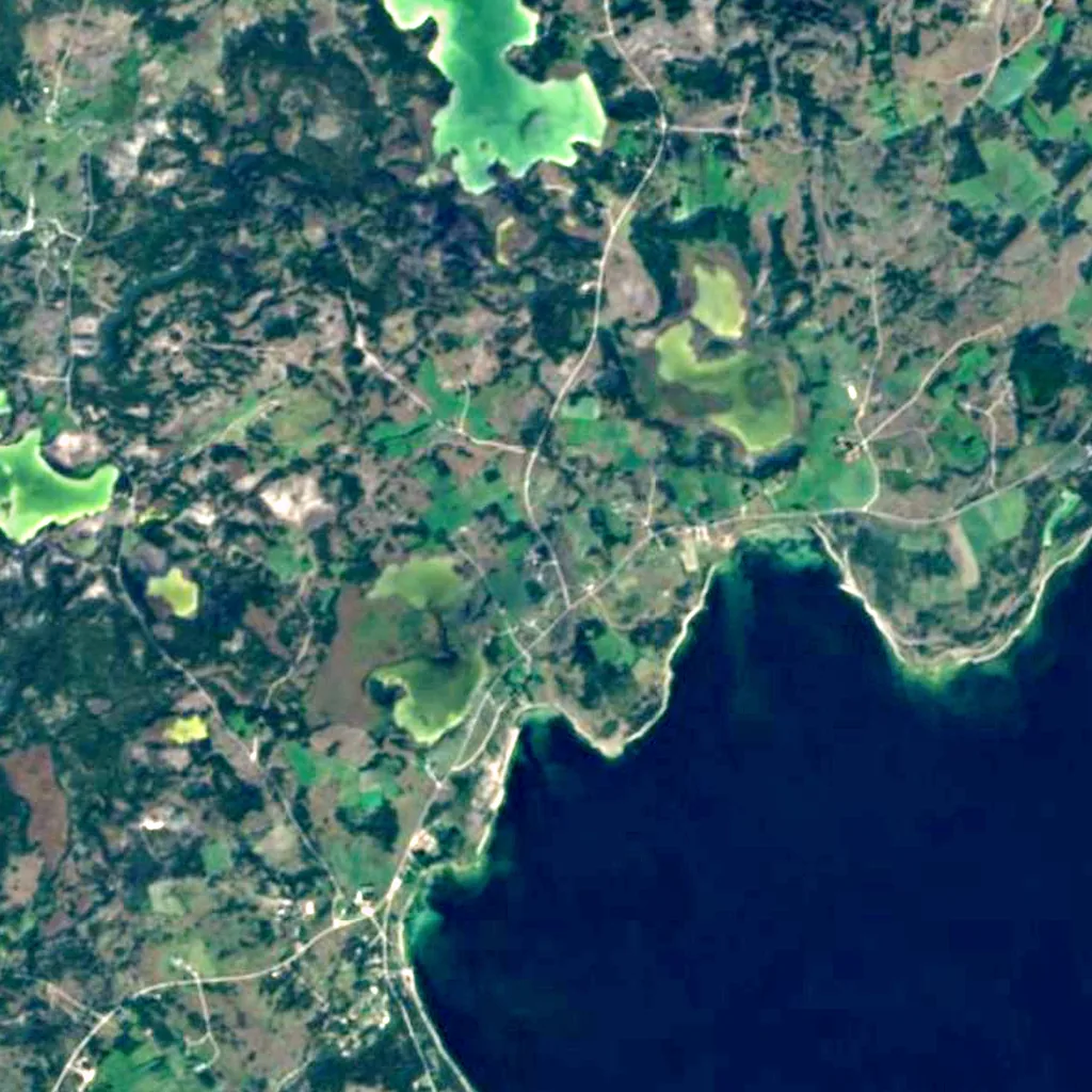 Fårö seen from above (Sentinel-2)