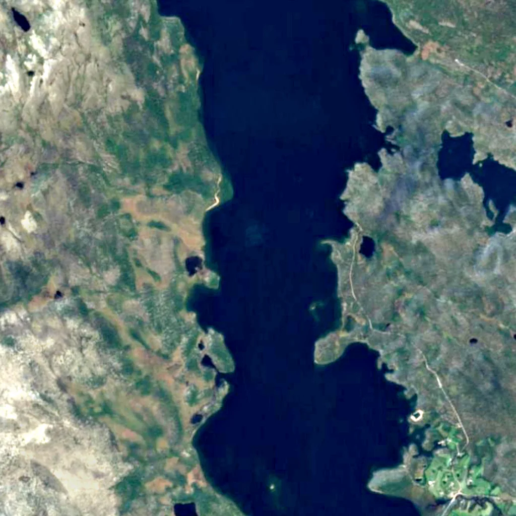Femund seen from above (Sentinel-2)
