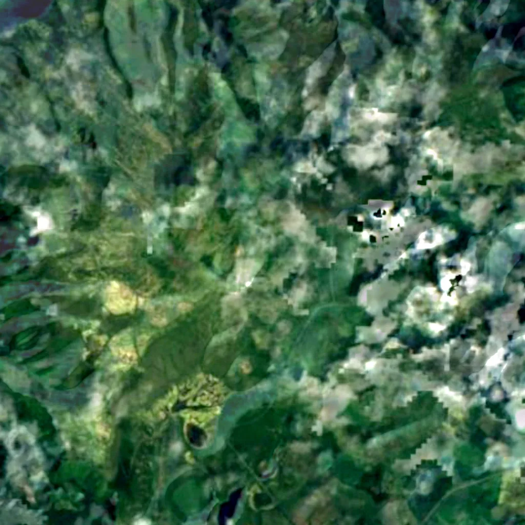 Flores Island seen from above (Sentinel-2)