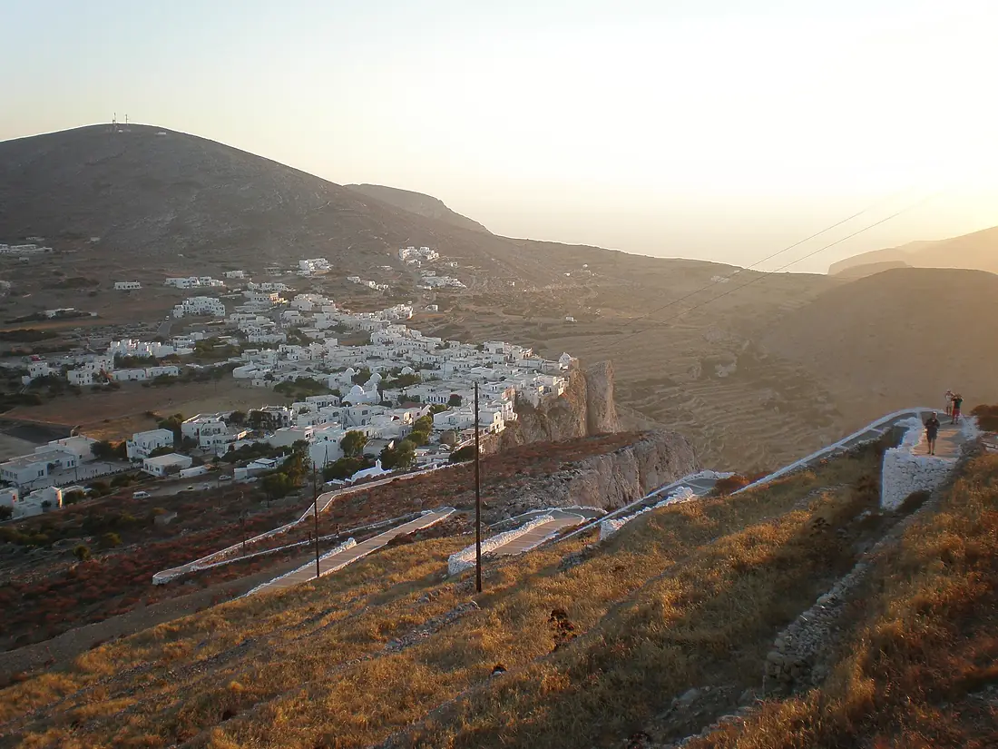 Folegandros-Chora from above