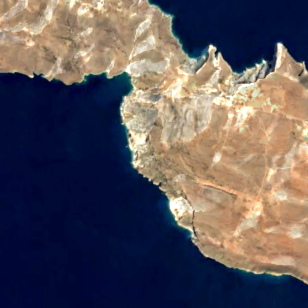 Folegandros seen from above (Sentinel-2)