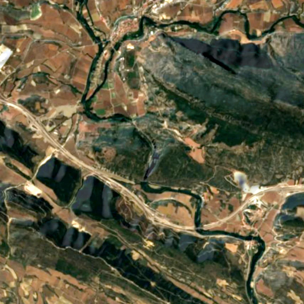 Foz de Lumbier seen from above (Sentinel-2)