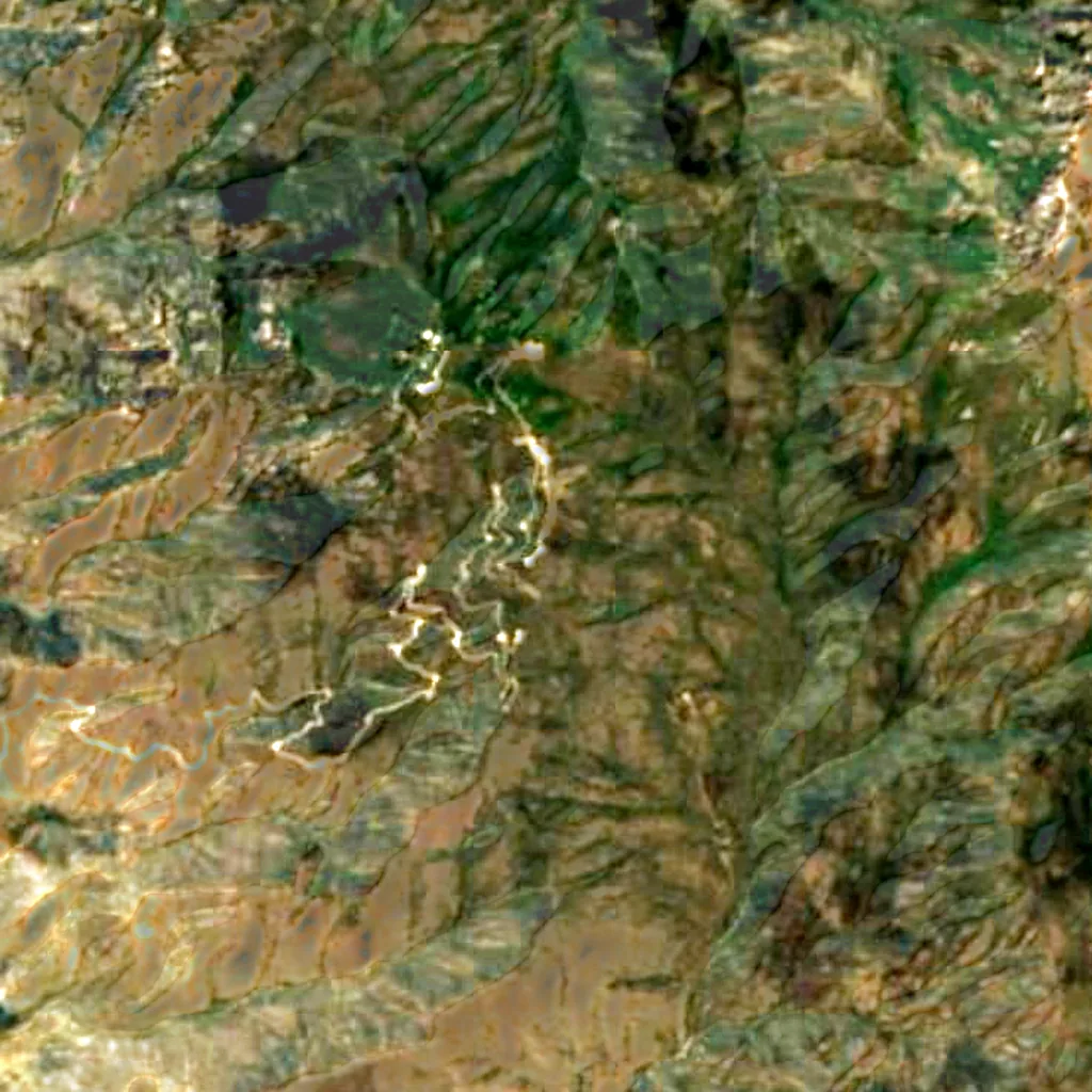 Fred Lawrence Whipple Observatory seen from above (Sentinel-2)