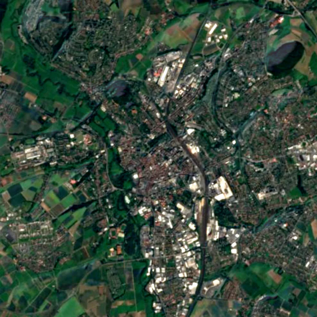 Fulda seen from above (Sentinel-2)