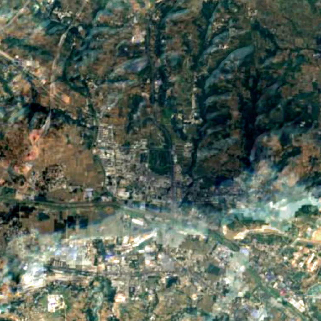 Gaocheng Astronomical Observatory seen from above (Sentinel-2)