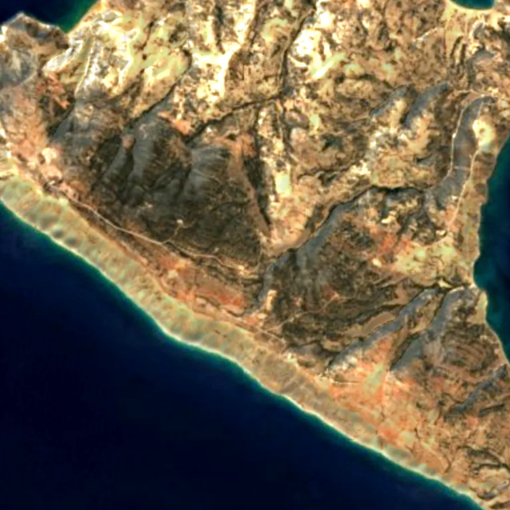 Gavdos seen from above (Sentinel-2)