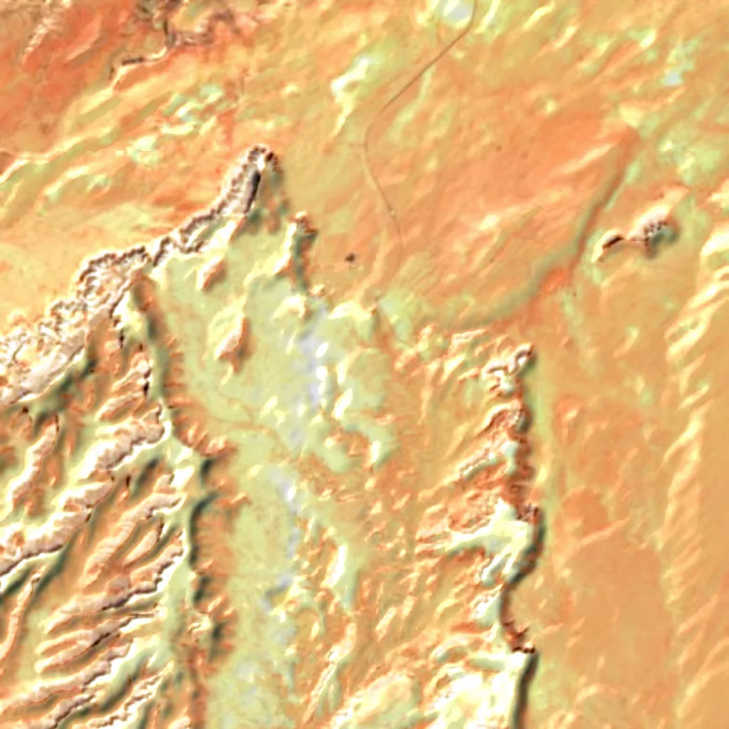 Goblin Valley State Park seen from above (Sentinel-2)