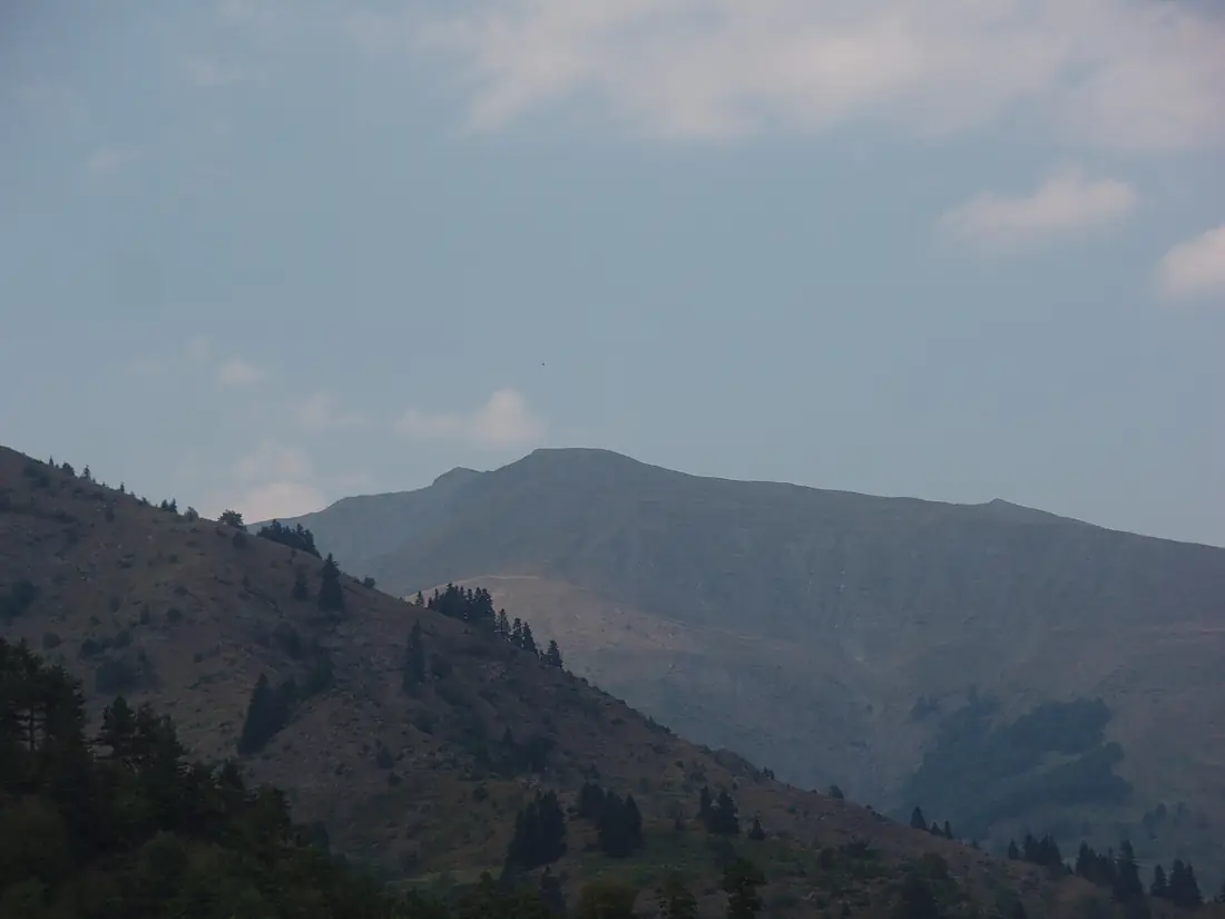 Grammos Mountain, Greece - Southern aspect seen from Plikati - 01