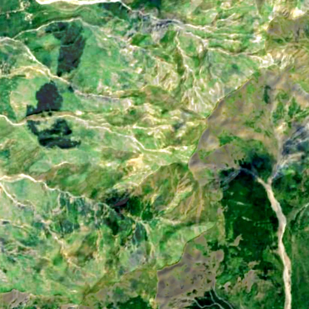 Gramos seen from above (Sentinel-2)