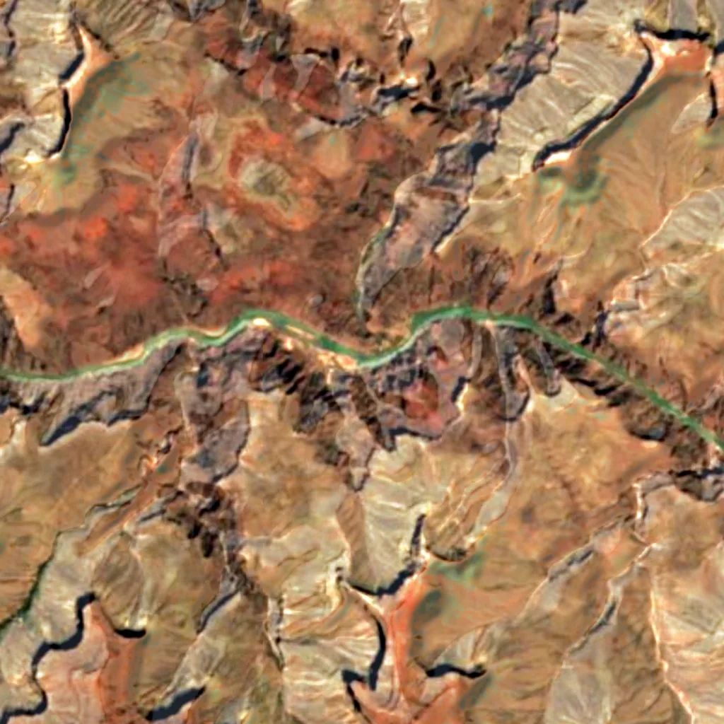 Grand Canyon seen from above (Sentinel-2)