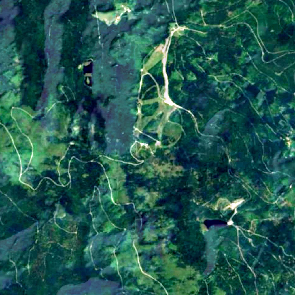 Großer Arber seen from above (Sentinel-2)