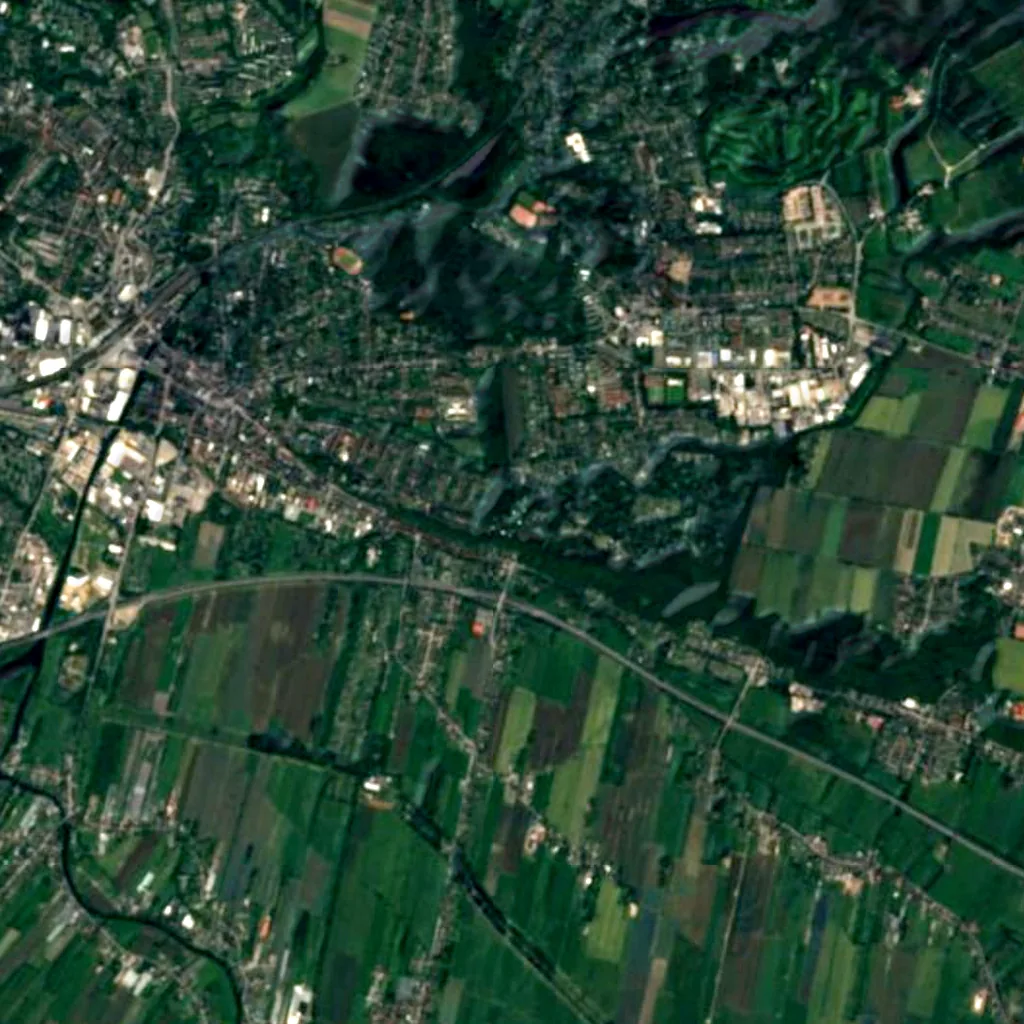 Hamburg-Bergedorf Observatory seen from above (Sentinel-2)