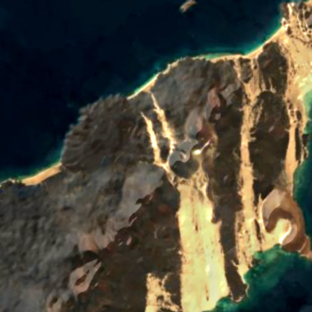 Hanish Islands seen from above (Sentinel-2)