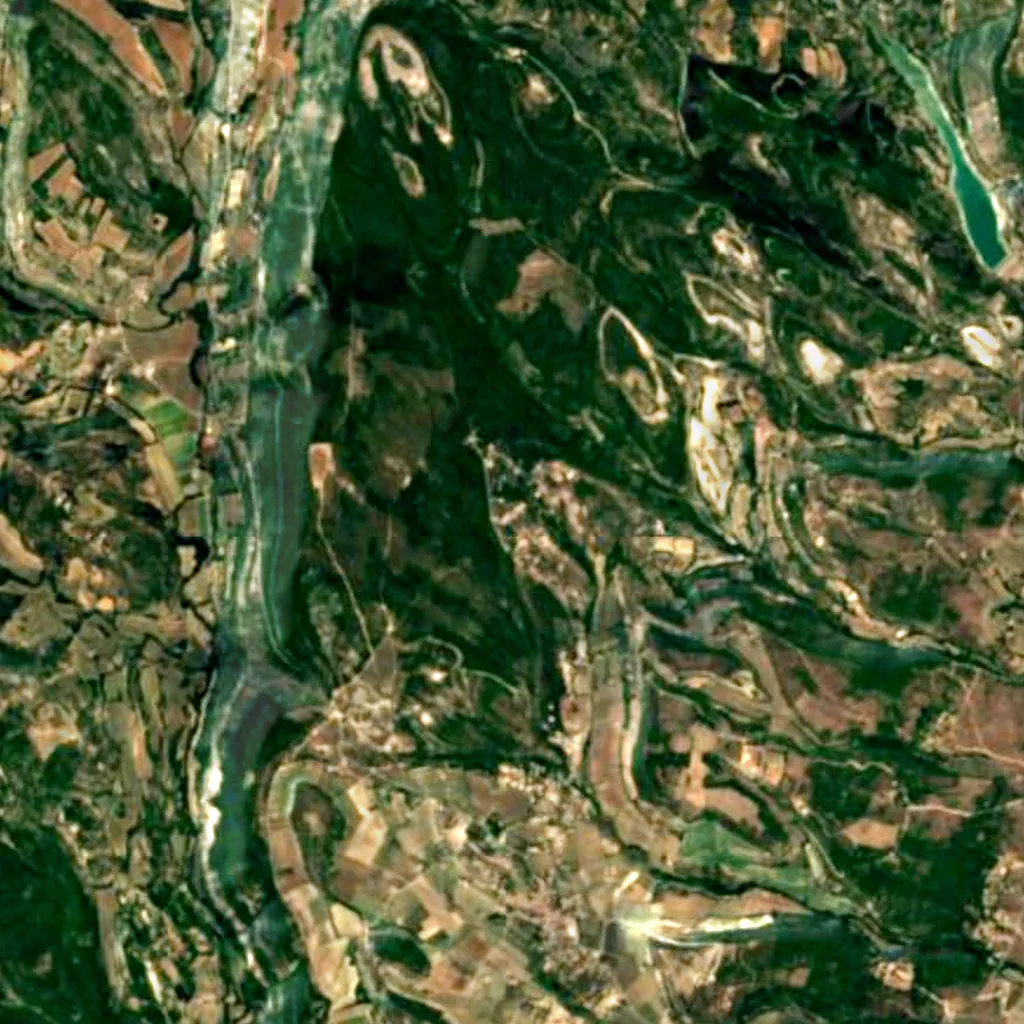 Haute-Provence Observatory seen from above (Sentinel-2)
