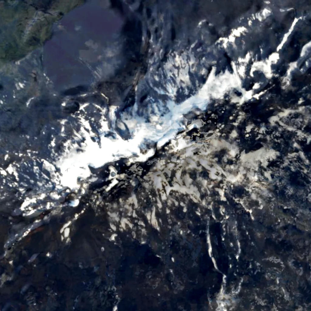 Hekla seen from above (Sentinel-2)
