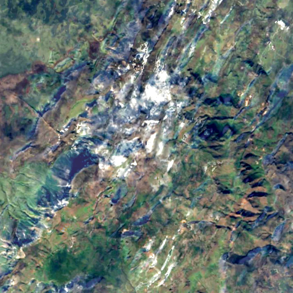 Hengill seen from above (Sentinel-2)