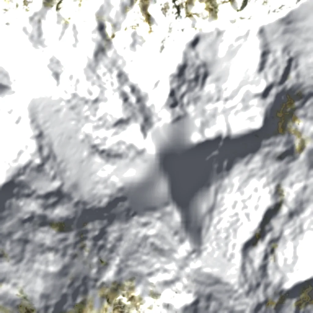 Himalchuli seen from above (Sentinel-2)