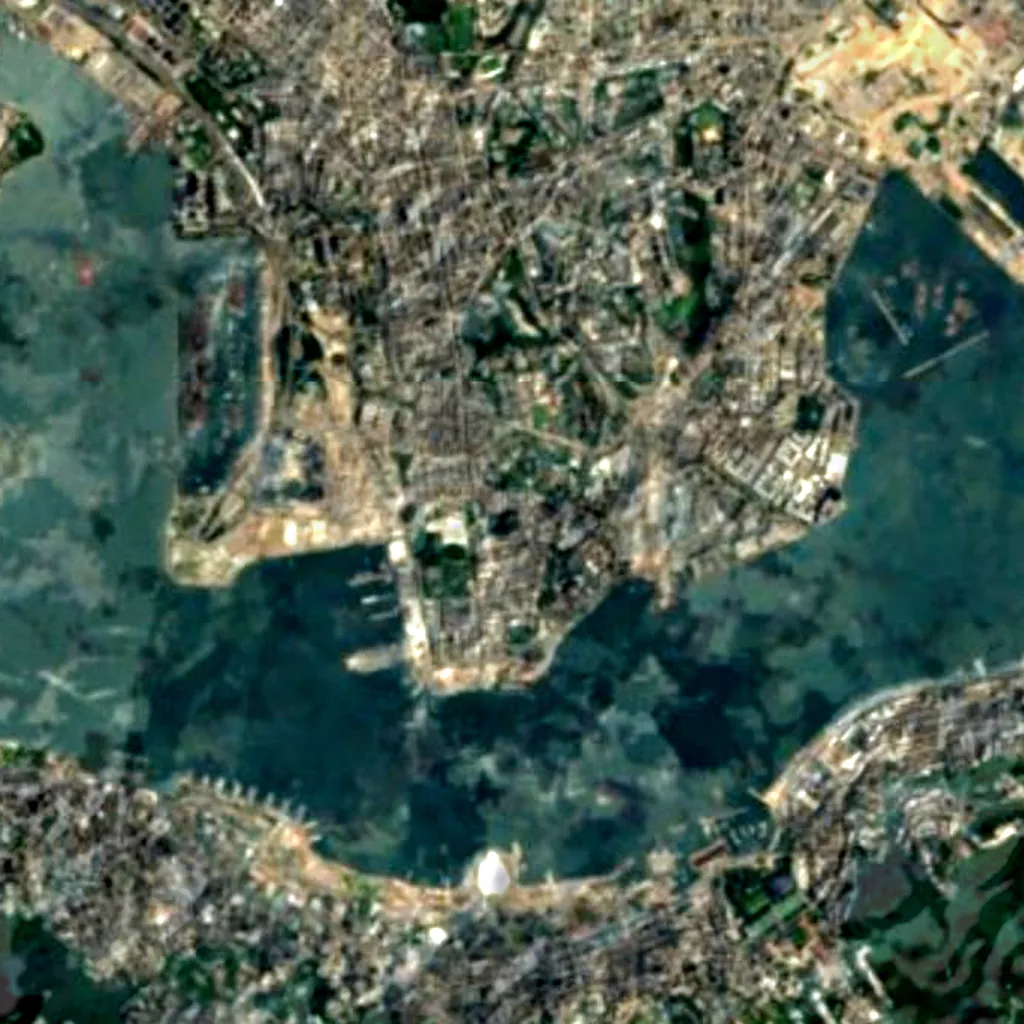 Hong Kong Observatory seen from above (Sentinel-2)
