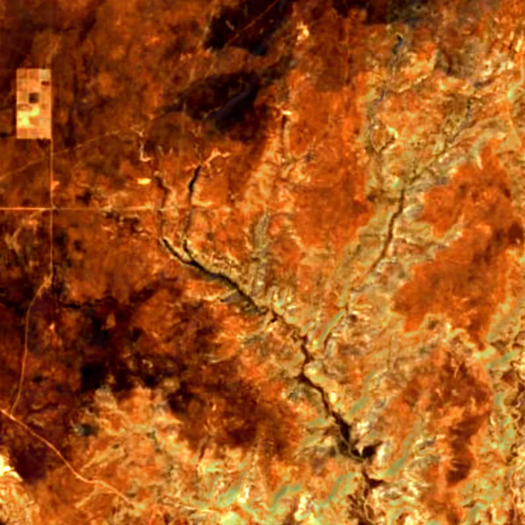 Hovenweep National Monument seen from above (Sentinel-2)