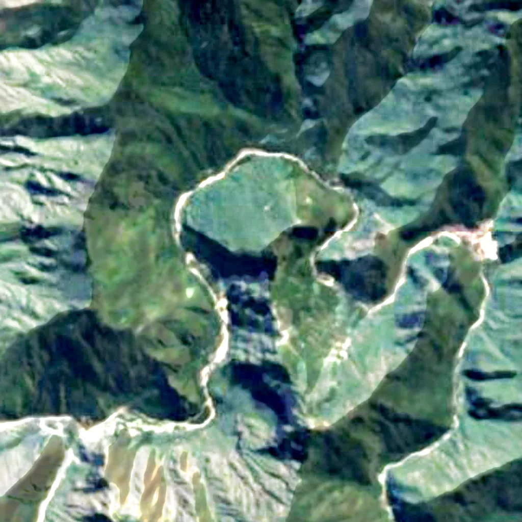 Huayna Picchu seen from above (Sentinel-2)