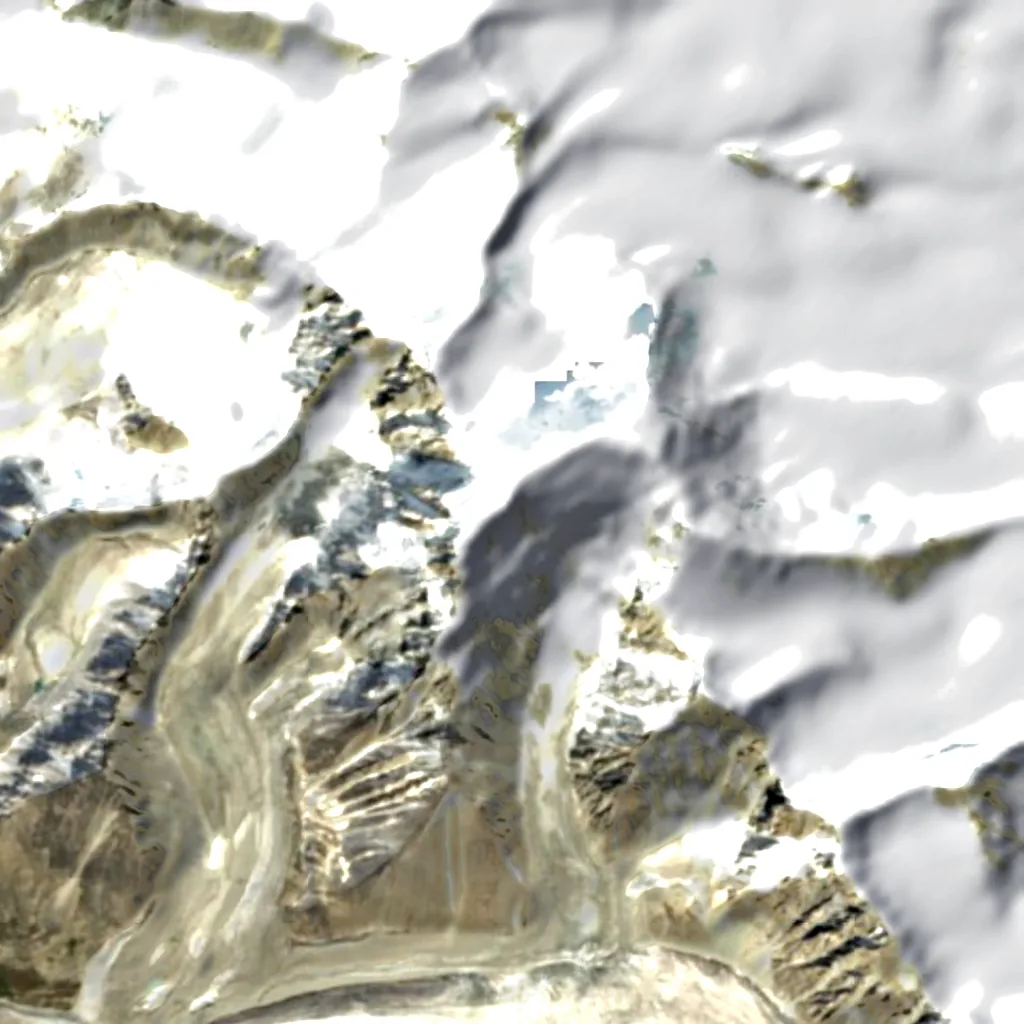 Hüiten Peak seen from above (Sentinel-2)