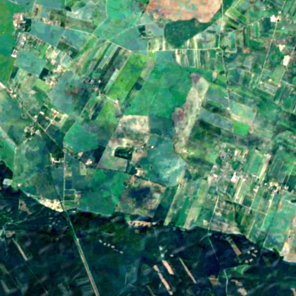 Institute of Astronomy seen from above (Sentinel-2)