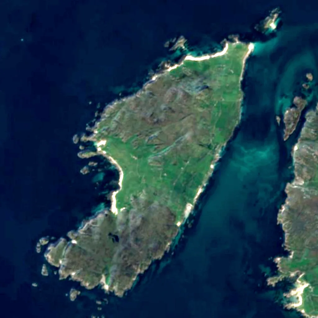 Iona seen from above (Sentinel-2)