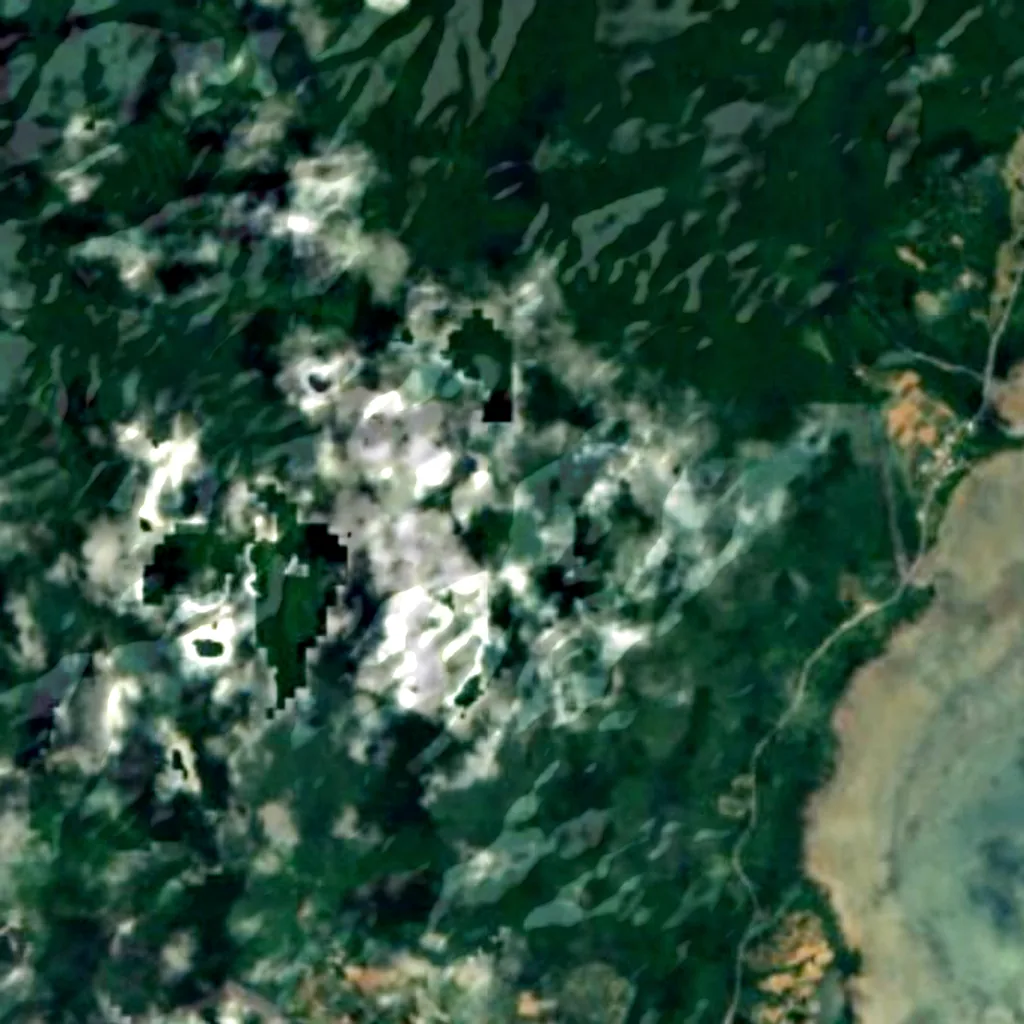 Iriomote-Ishigaki National Park seen from above (Sentinel-2)