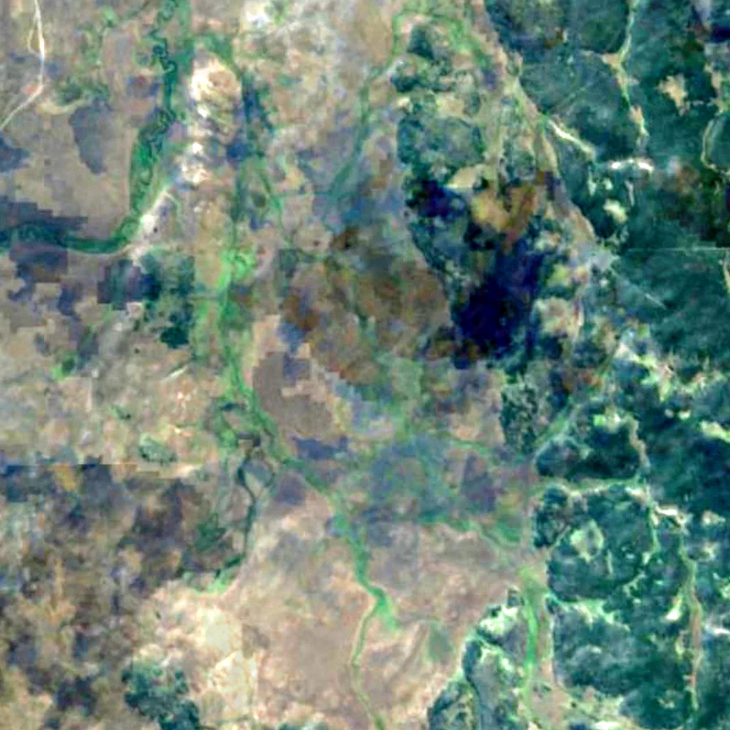 Isla Grande de Tierra del Fuego seen from above (Sentinel-2)