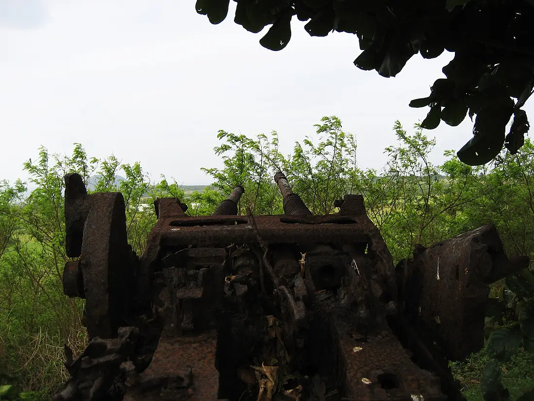 Iwo Jima - AA Gun Remains