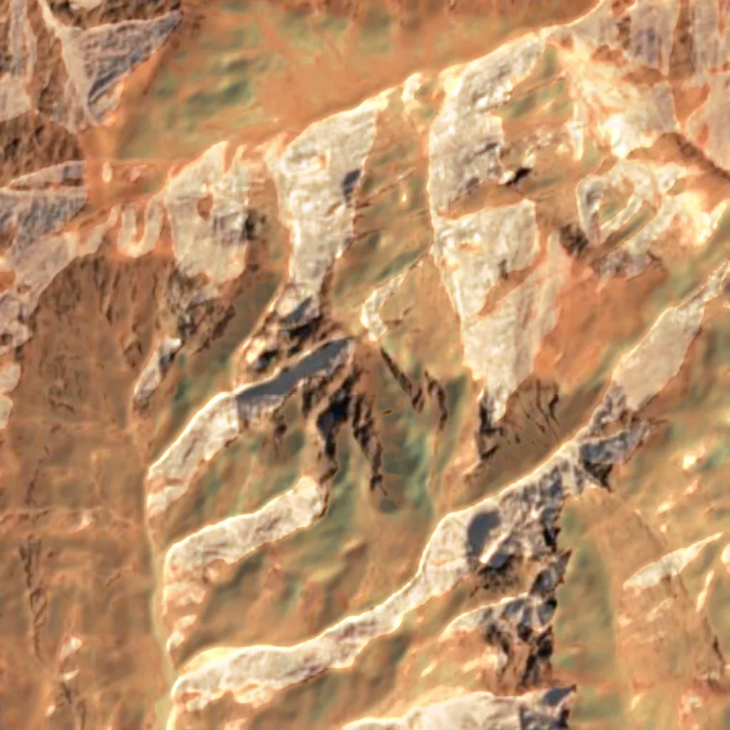 Jabal al-Lawz seen from above (Sentinel-2)