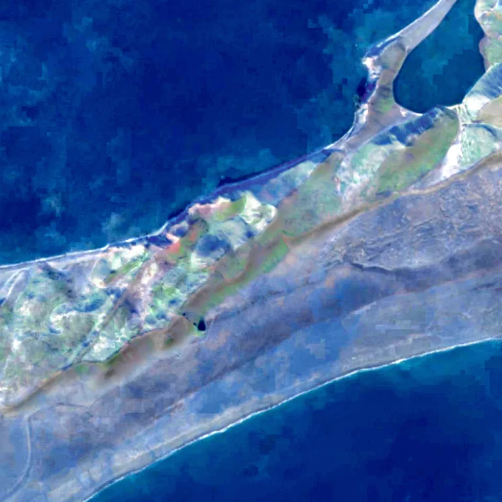 Jan Mayen seen from above (Sentinel-2)