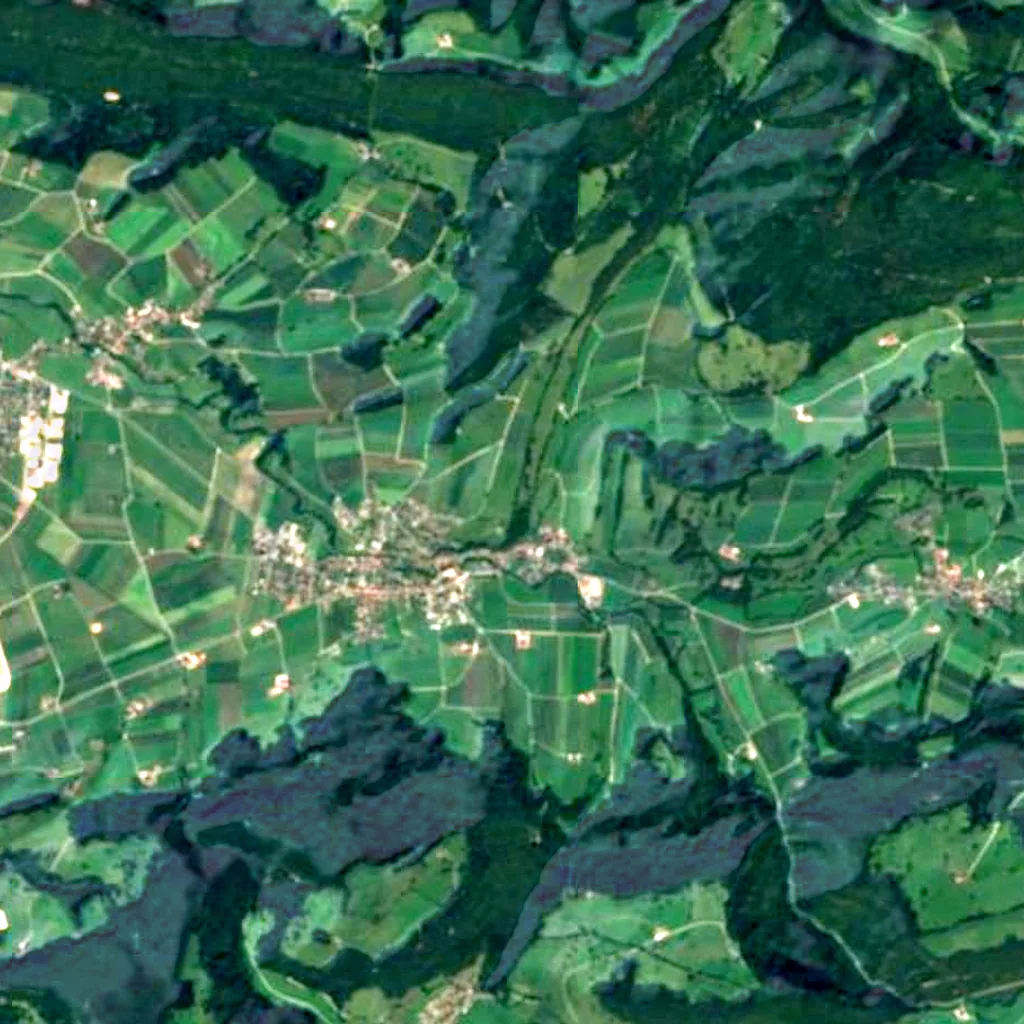 Jura Observatory seen from above (Sentinel-2)