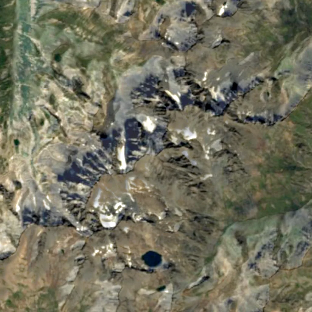 Kaçkar Dağı seen from above (Sentinel-2)