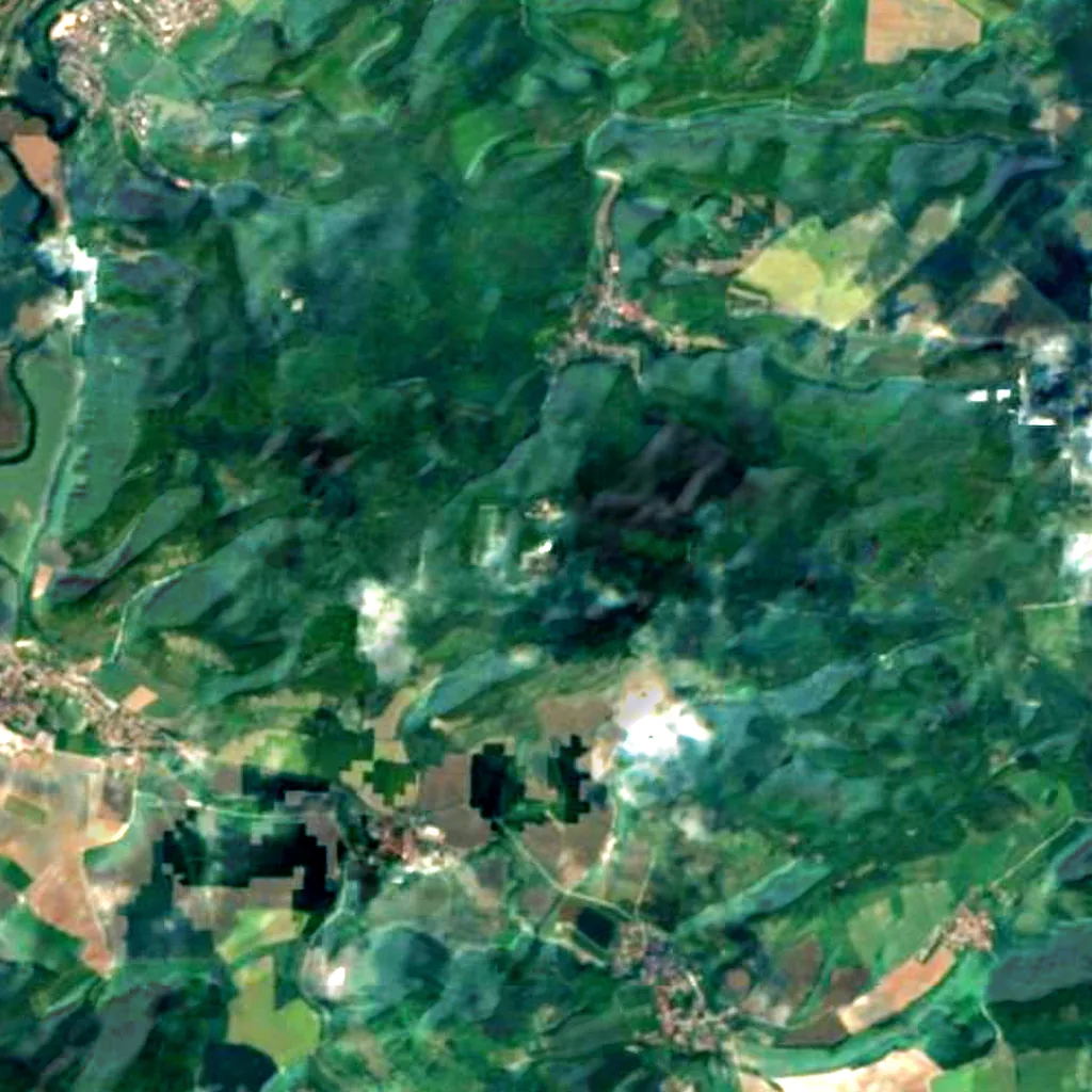 Karl Schwarzschild Observatory seen from above (Sentinel-2)
