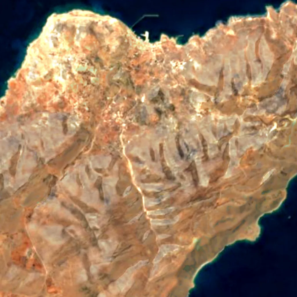Kasos seen from above (Sentinel-2)