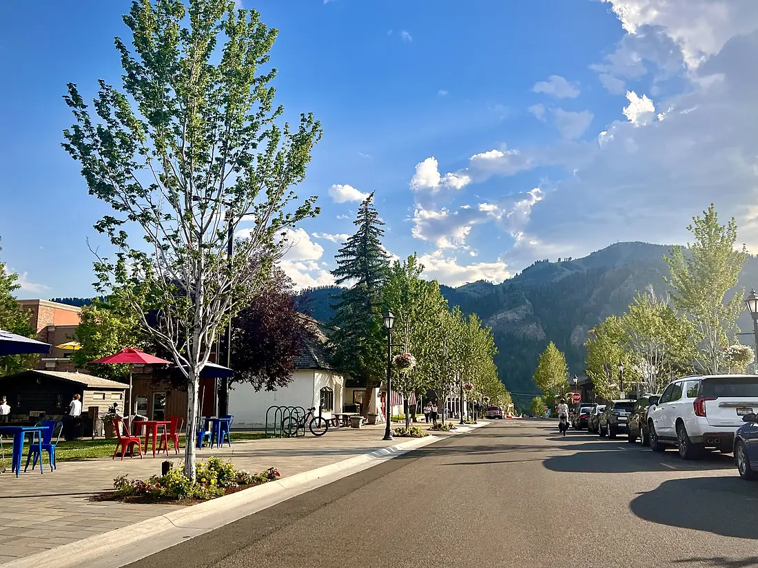 Ketchum, Idaho street July 2024