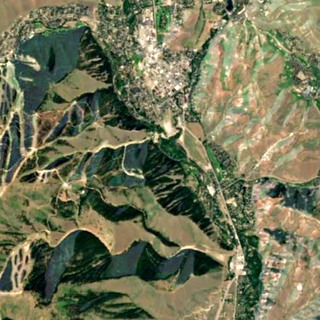 Ketchum seen from above (Sentinel-2)