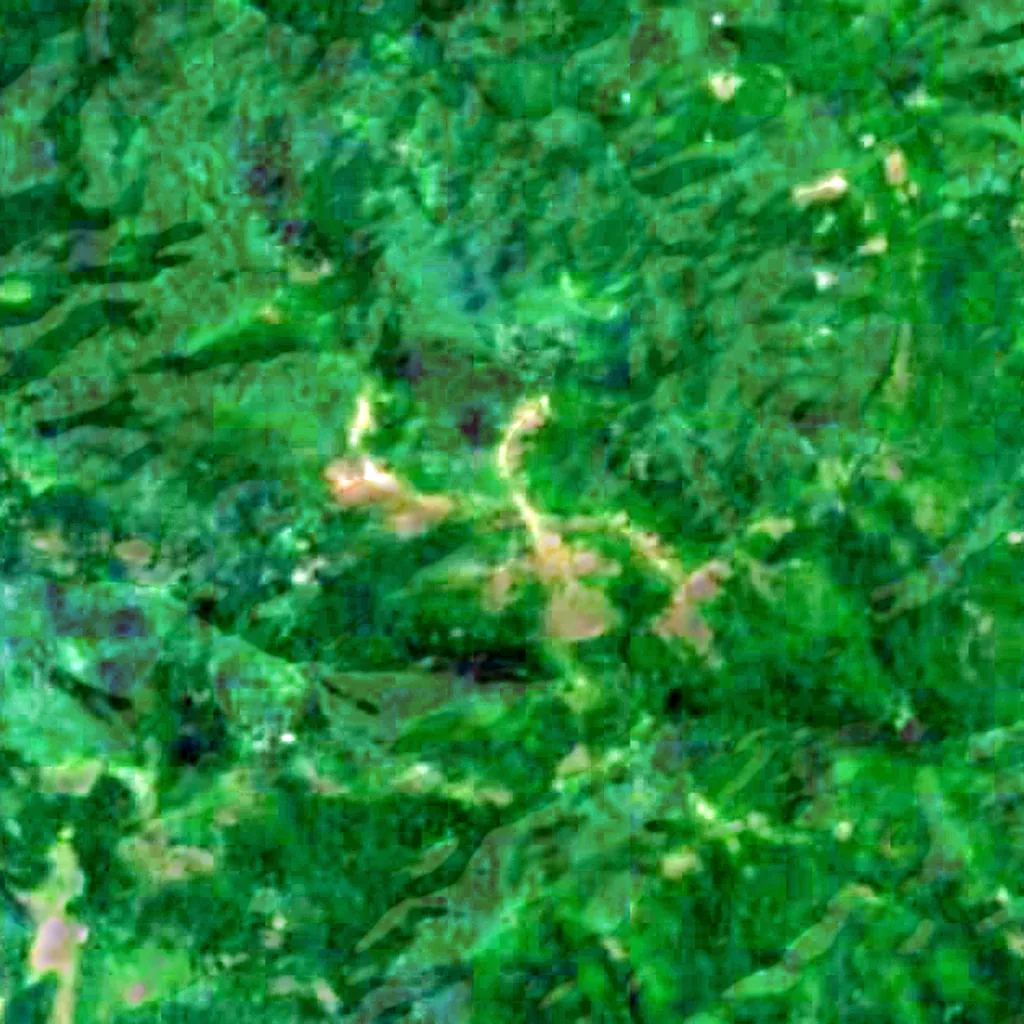 Kinyeti seen from above (Sentinel-2)