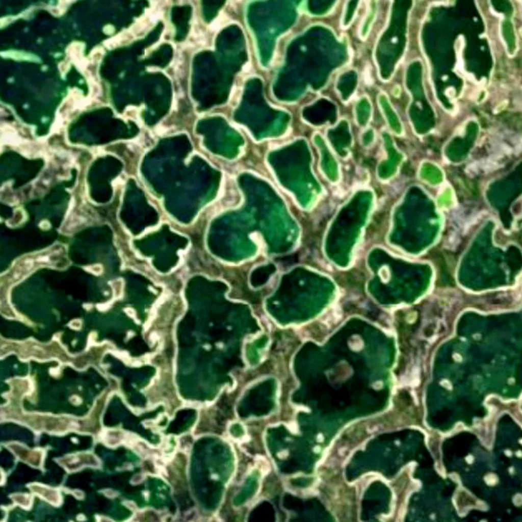 Kiritimati seen from above (Sentinel-2)