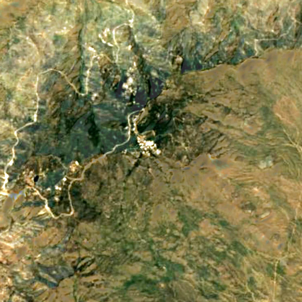 Kitt Peak National Observatory seen from above (Sentinel-2)