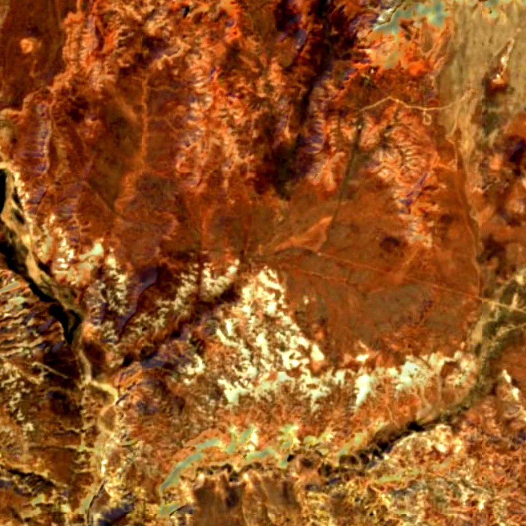 Kodachrome Basin State Park seen from above (Sentinel-2)