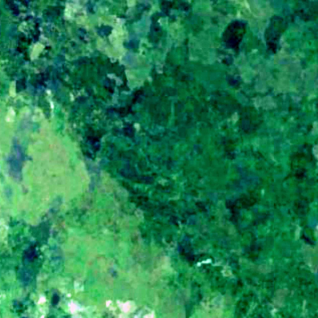 Kolepom Island seen from above (Sentinel-2)